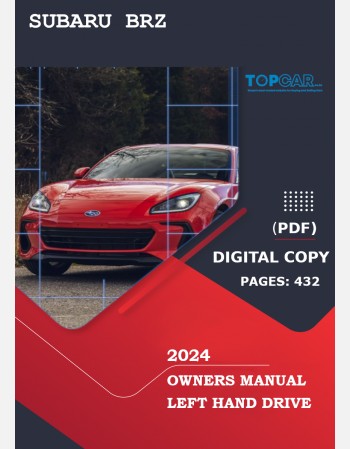 2024 SUBARU BRZ OWNERS MANUAL